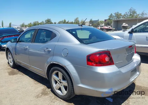 2013 Dodge Avenger Sxt z USA, uszkodzony, nr VIN 1C3CDZCB8DN708772